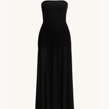 Aura Mesh Maxi Kjole - Sort - ByStenholt.dk