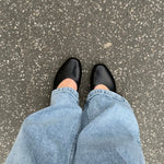 Ballerina med bindebånd - Sort - ByStenholt.dk