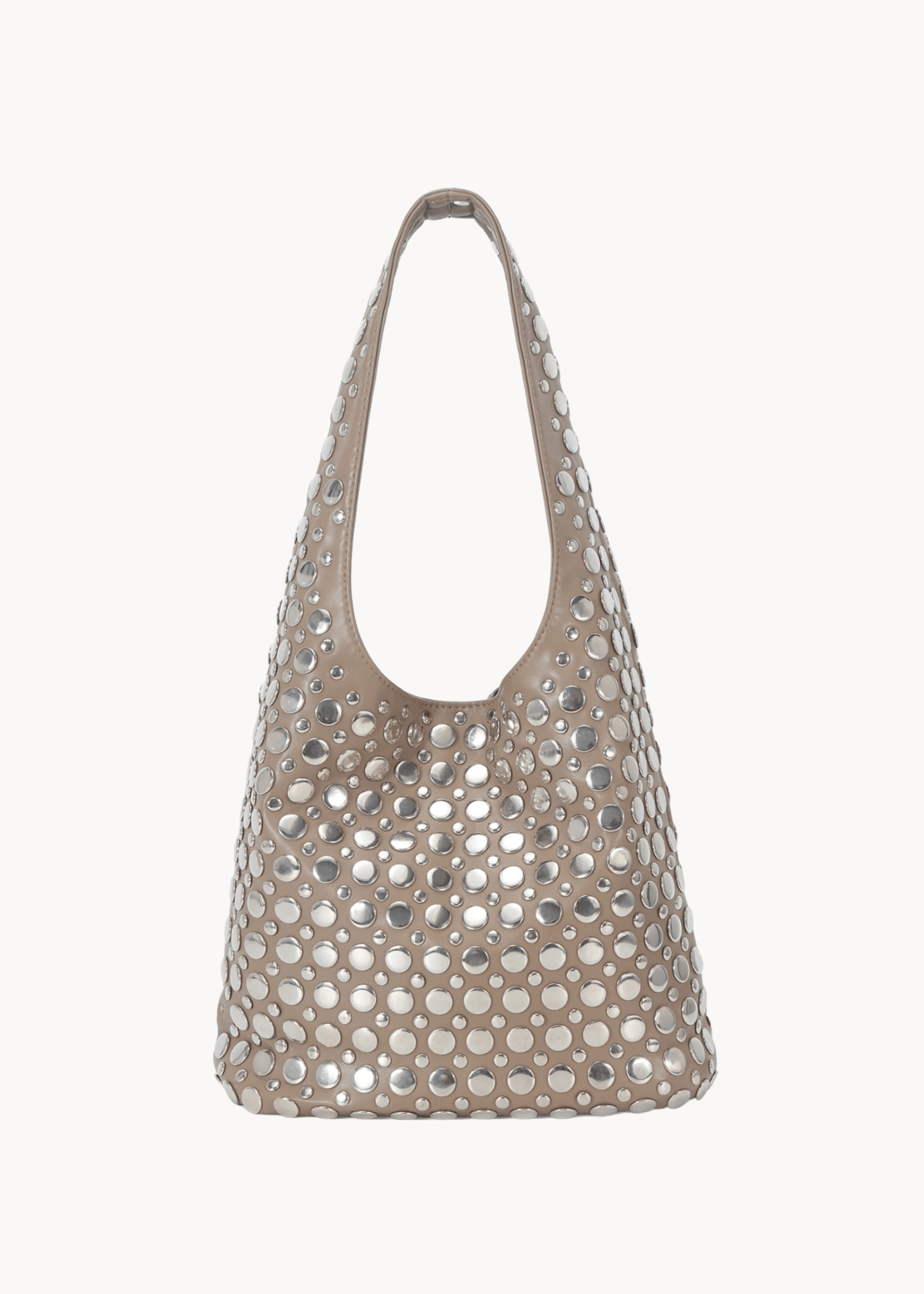 Barca taske med Nitter - Taupe - ByStenholt.dk