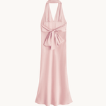 Bella Halterneck Kjole - Lyserød - ByStenholt.dk