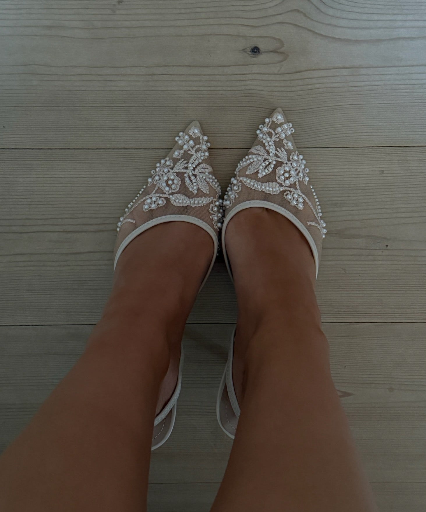 Blonde Slingback Pumps - Beige - ByStenholt.dk