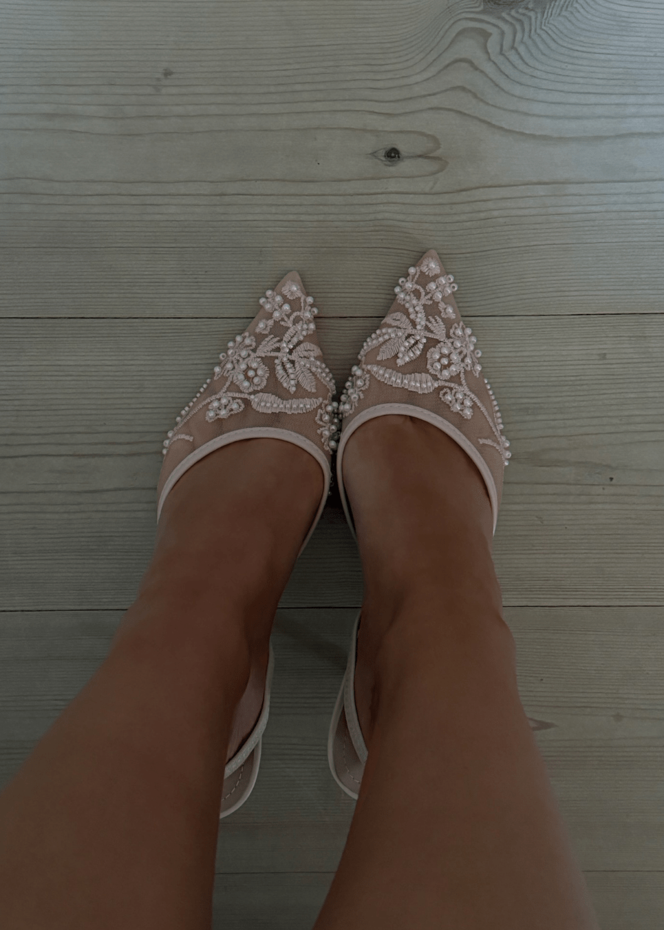 Blonde Slingback Pumps - Beige - ByStenholt.dk