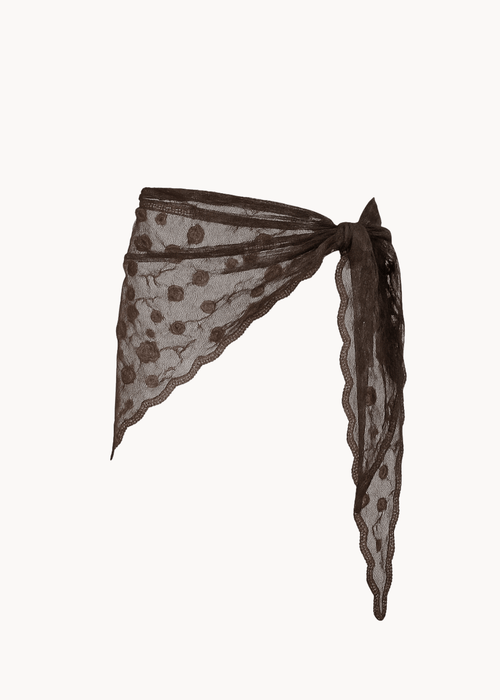 Blonde Tørklæde - Mørkebrun - ByStenholt.dk