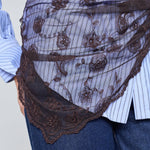 Blonde Tørklæde - Mørkebrun - ByStenholt.dk