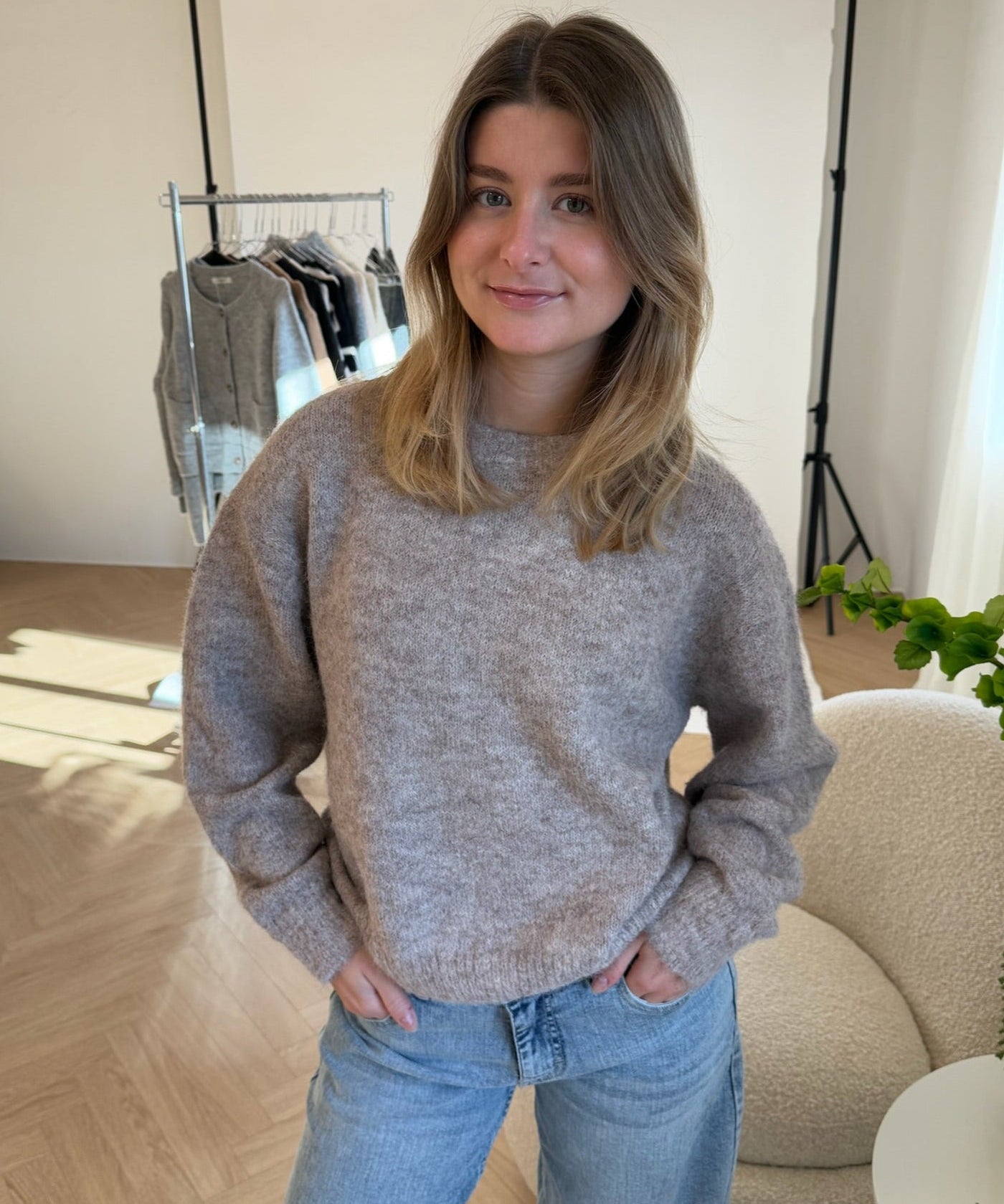 Casual Strik - Taupe - ByStenholt.dk