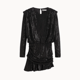 Celina Paillet Mini Kjole - Sort - ByStenholt.dk