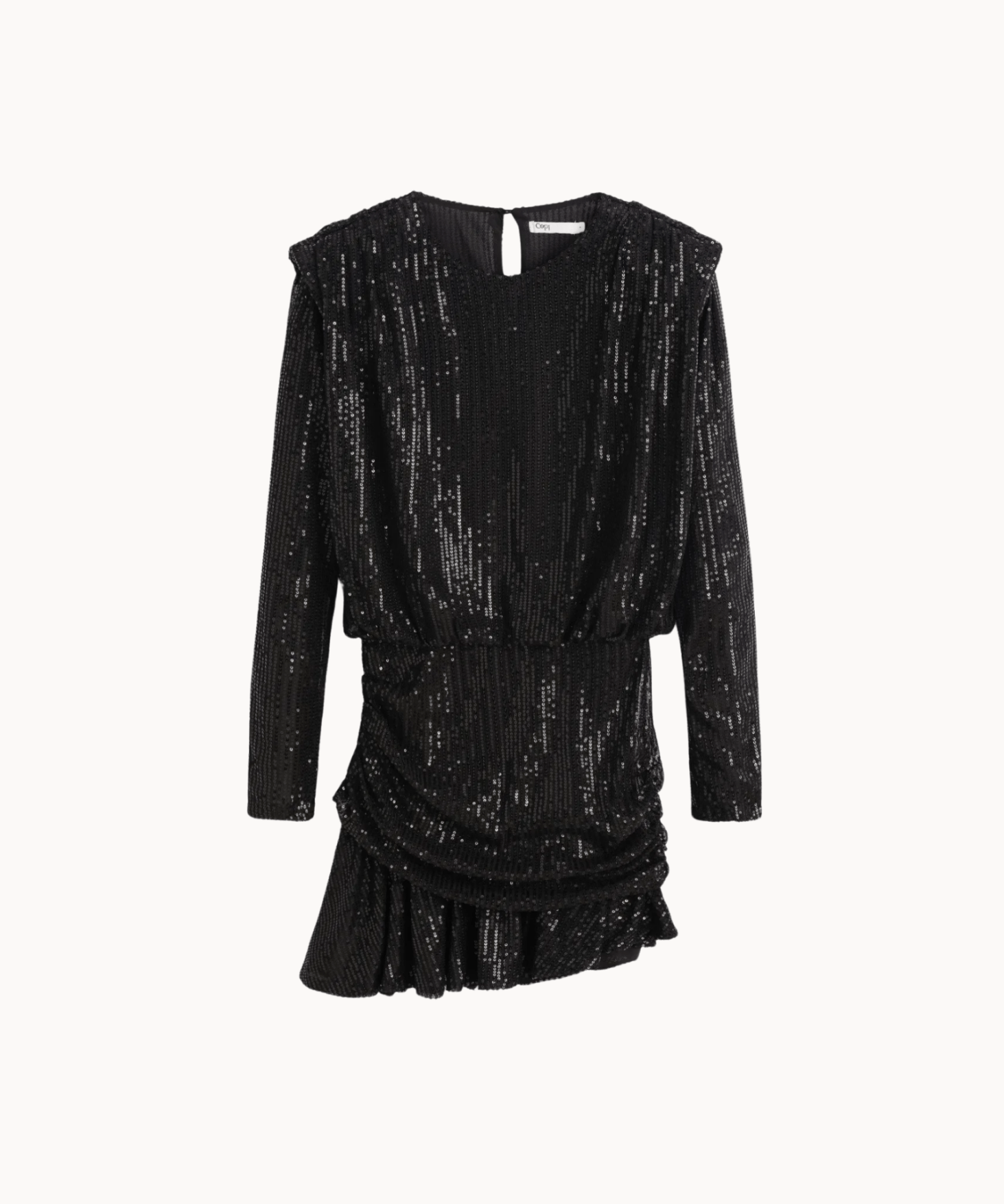 Celina Paillet Mini Kjole - Sort - ByStenholt.dk