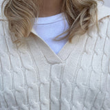 Chunky Polo Strik - Creme - ByStenholt.dk