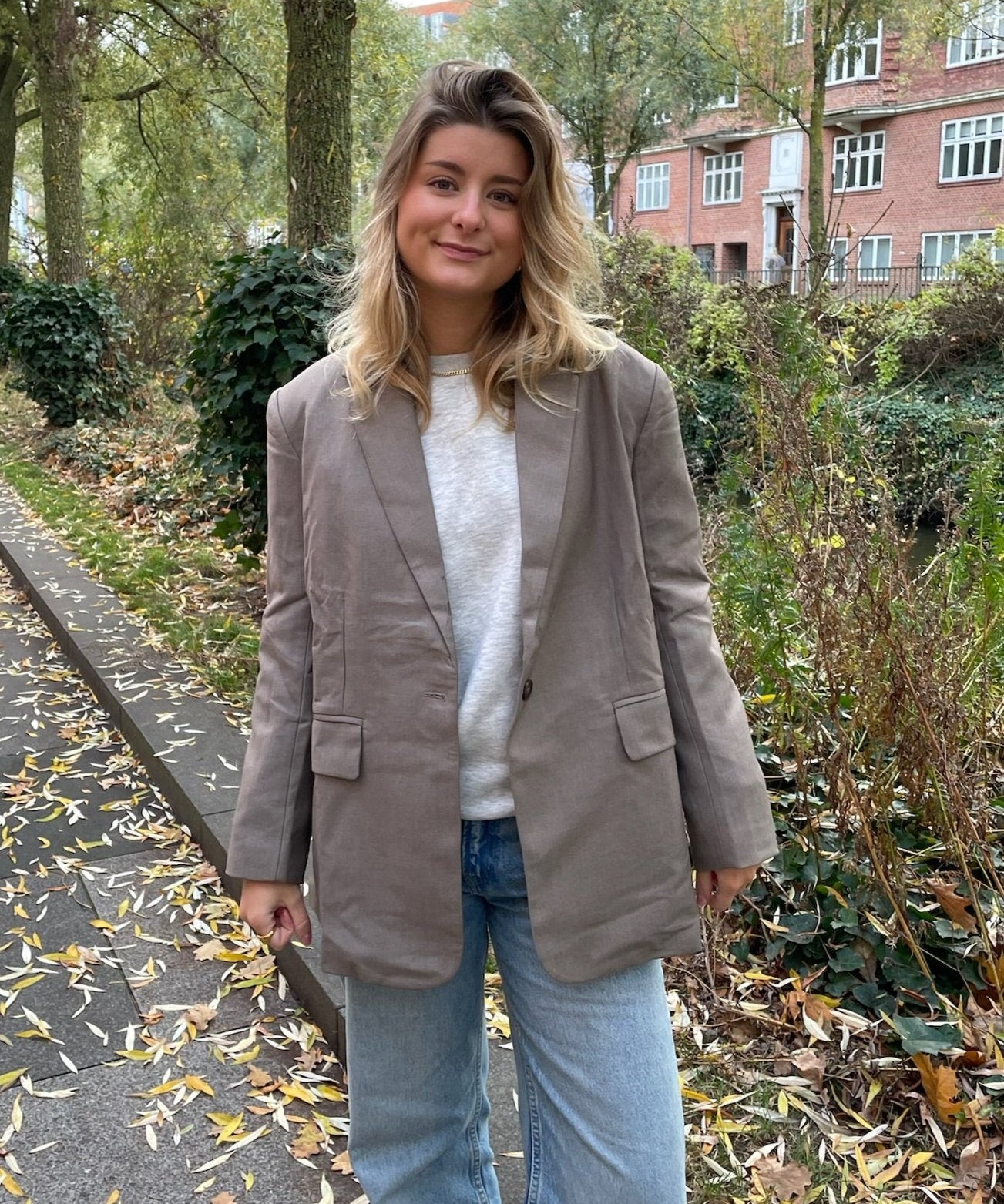 Cille Blazer - Taupe - ByStenholt.dk