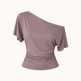 Clara Waisted Top - Taupe