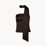 Cleo Bandeau Top - Dark Brown