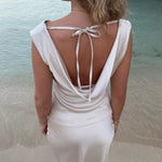 Cleo Draperet Top + Maxi Nederdel - Beige - ByStenholt.dk