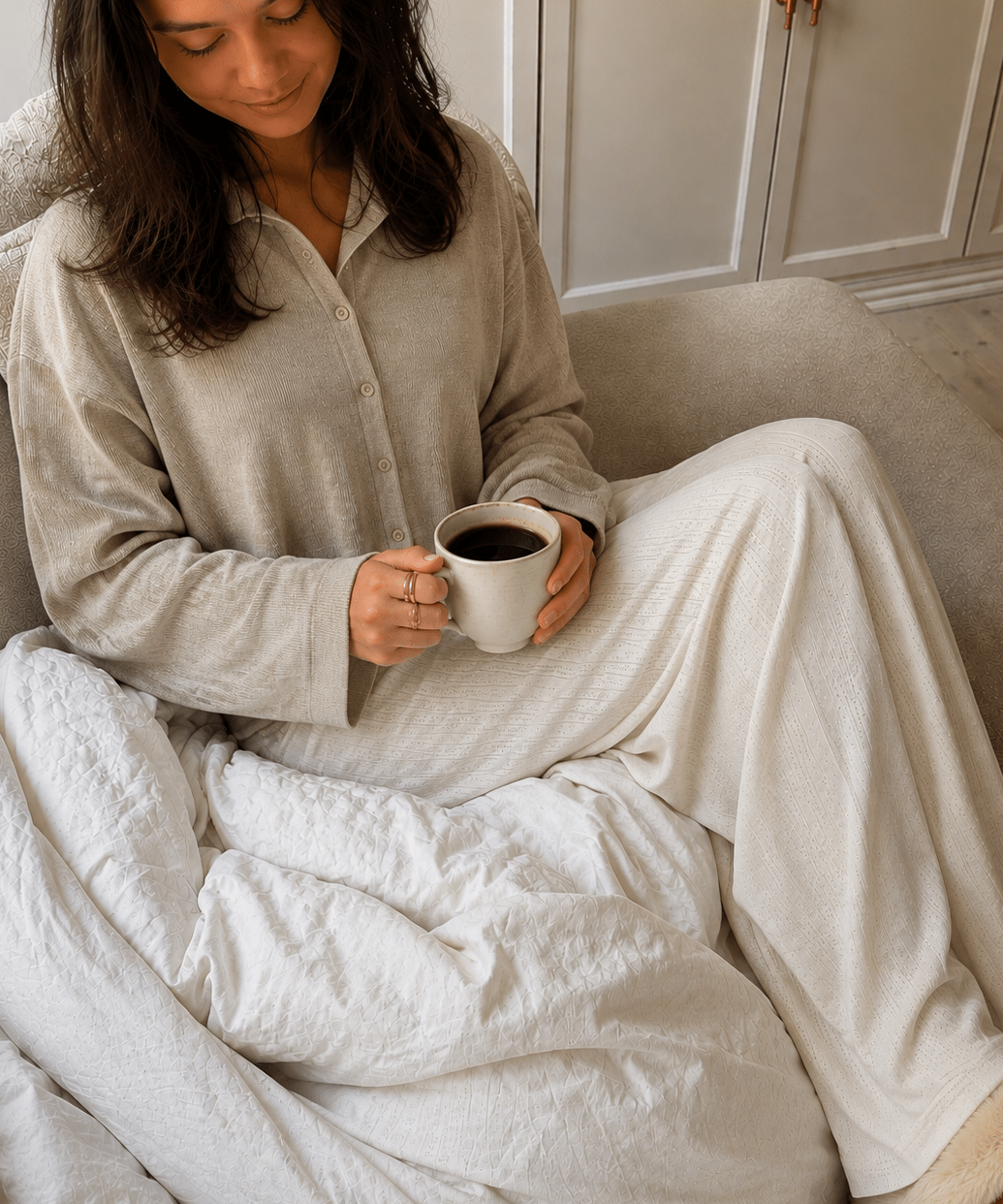 Cozy Bluse - Taupe - ByStenholt.dk
