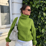 Cozy Højhalset Strik - Grøn - ByStenholt.dk