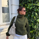 Cozy Højhalset Strik - Khaki - ByStenholt.dk
