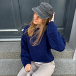 Cozy Strik - Navy - ByStenholt.dk