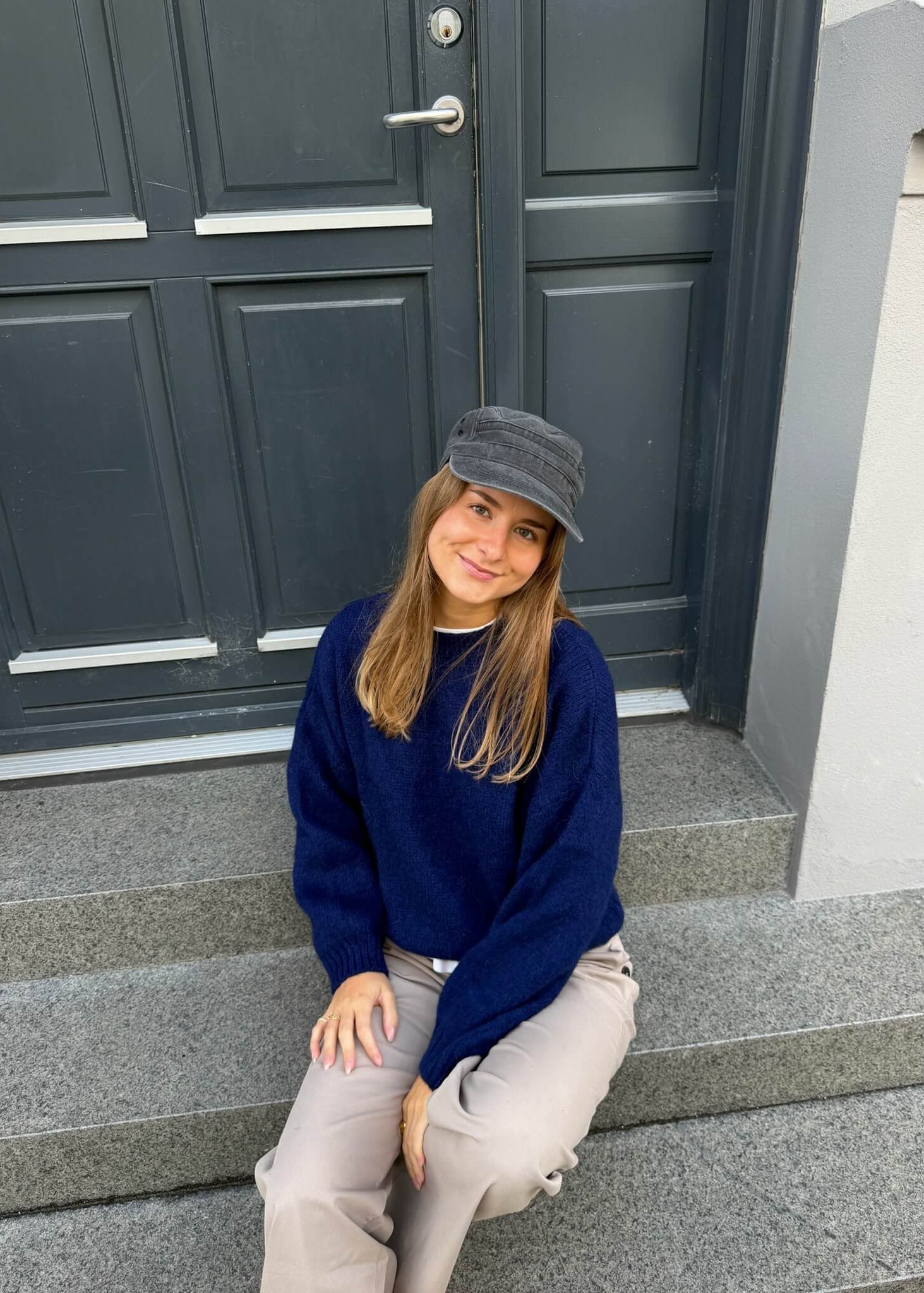 Cozy Strik - Navy - ByStenholt.dk