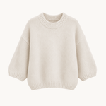 Cozy T-shirt Strik - Beige - ByStenholt.dk