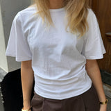 Daily Waisted T-shirt - Hvid - ByStenholt.dk