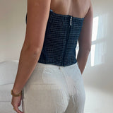 Denim Bandeau Top - ByStenholt.dk