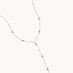 Dråbe Charm Halskæde - Guldbelagt - ByStenholt.dk