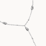 Dråbe Charm Halskæde - Sølvbelagt - ByStenholt.dk