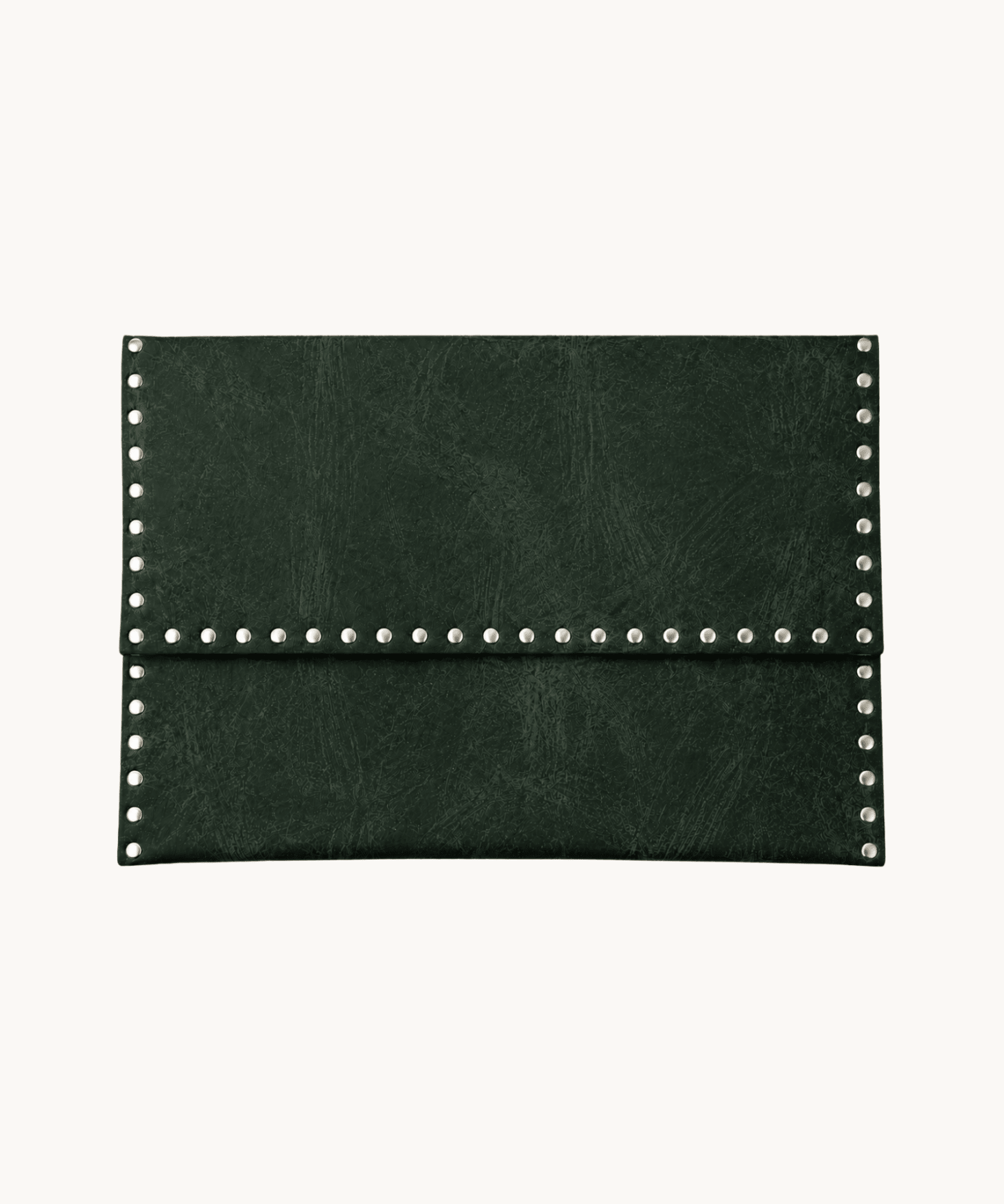 Ea Computer Sleeve "13 med Nitter - Mørkegrøn - ByStenholt.dk