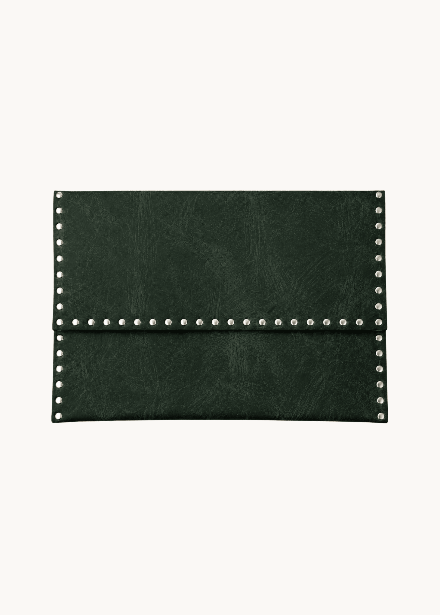 Ea Computer Sleeve "13 med Nitter - Mørkegrøn - ByStenholt.dk