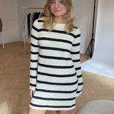 Elina Kjole - Creme/Sort - ByStenholt.dk