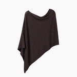 Elisa Strik Poncho - Mørkebrun - ByStenholt.dk