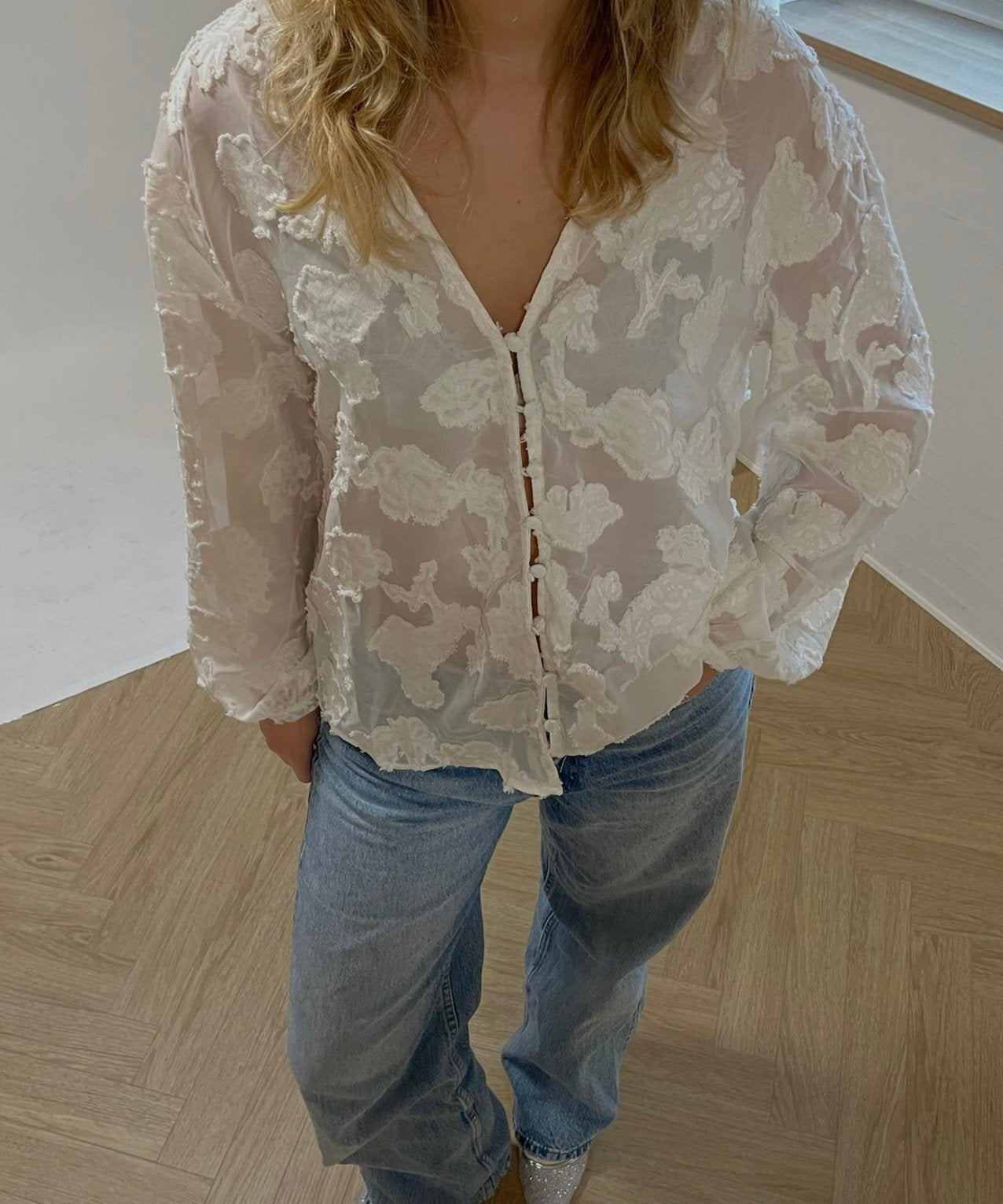 Emma Bluse - Creme - ByStenholt.dk