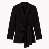 Fitted Tie Blazer - Sort - ByStenholt.dk