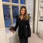 Fitted Tie Blazer - Sort - ByStenholt.dk