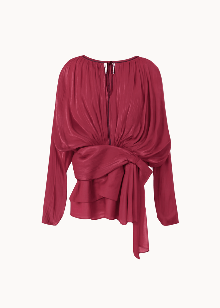 Flair Satin Kjole - Rød - ByStenholt.dk
