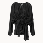 Flair Satin Kjole - Sort - ByStenholt.dk