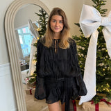 Flair Satin Kjole - Sort - ByStenholt.dk