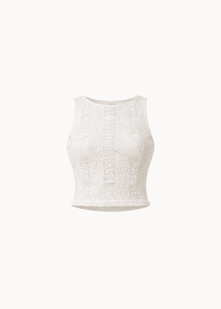 Frida Blonde Top - Creme - ByStenholt.dk