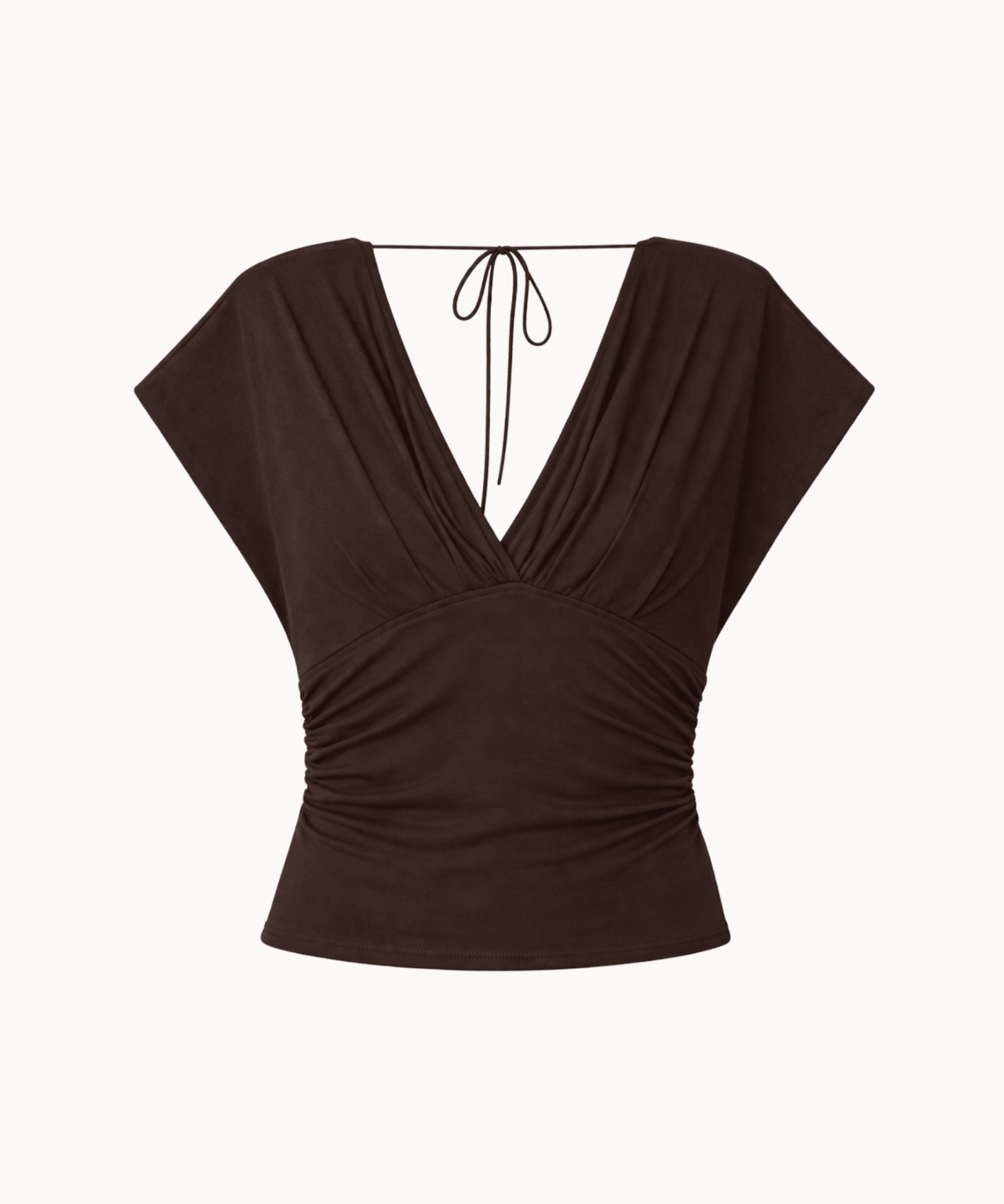 Gaia Top + Aia Nederdel Sæt - Mørkebrun - ByStenholt.dk