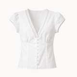 Gina Short-Sleeved Shirt - White