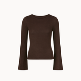 Glimmer Bluse – Mørkebrun - ByStenholt.dk