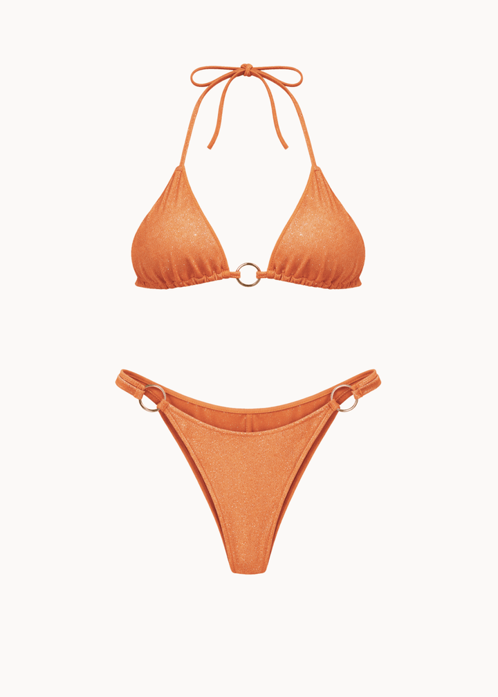 Glimmer Trekants Bikini - Orange - ByStenholt.dk