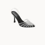Glitter Slingback Pumps - Sort - ByStenholt.dk