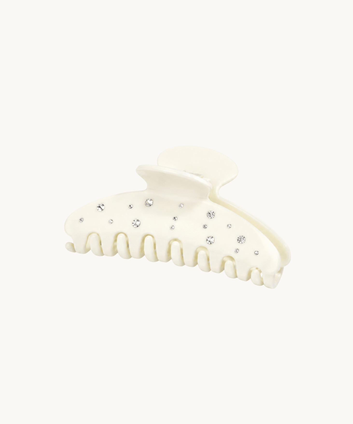 Hårklemme med Sten - Creme - ByStenholt.dk