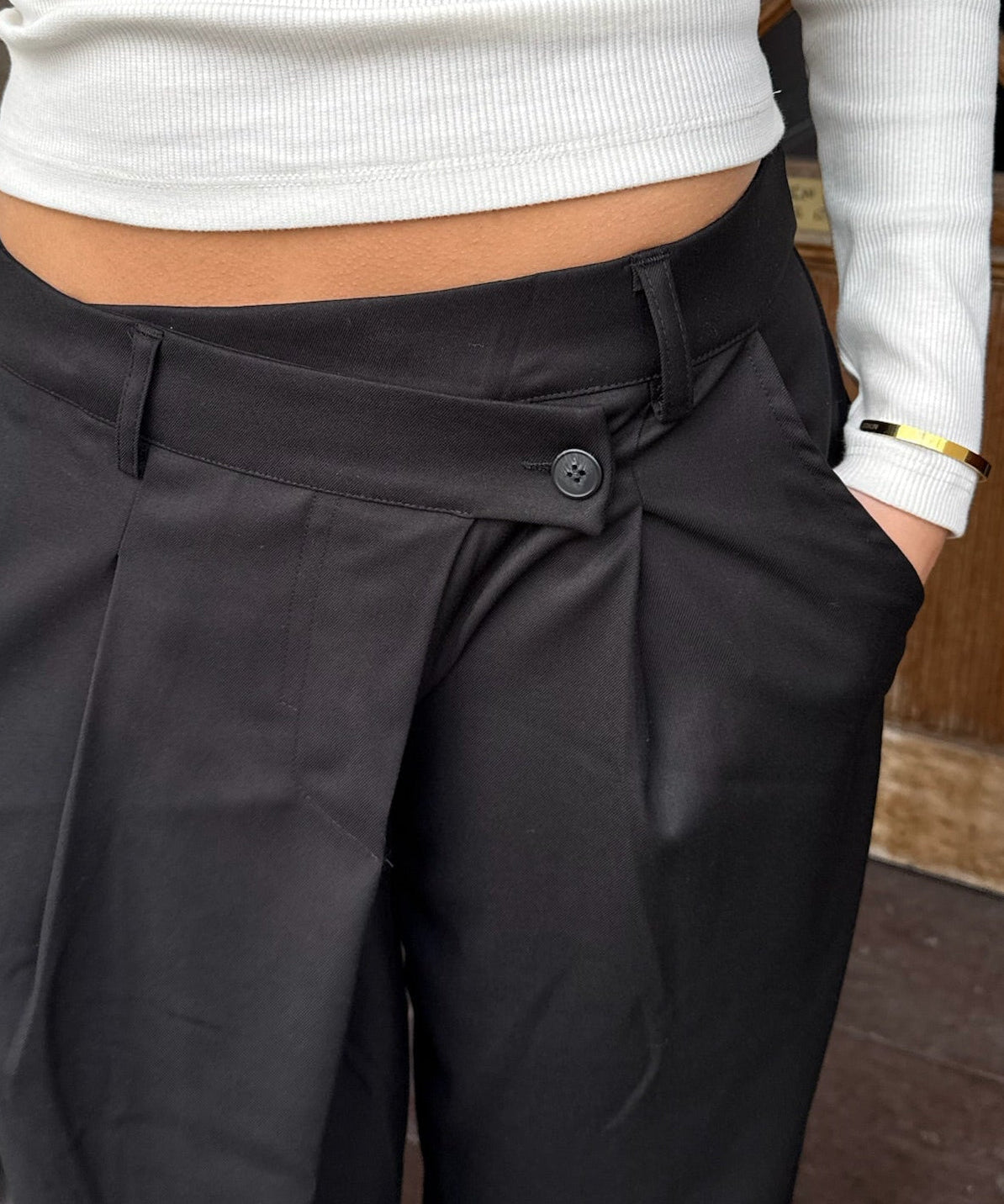 Ida Bukser med Crossover - Sort - ByStenholt.dk