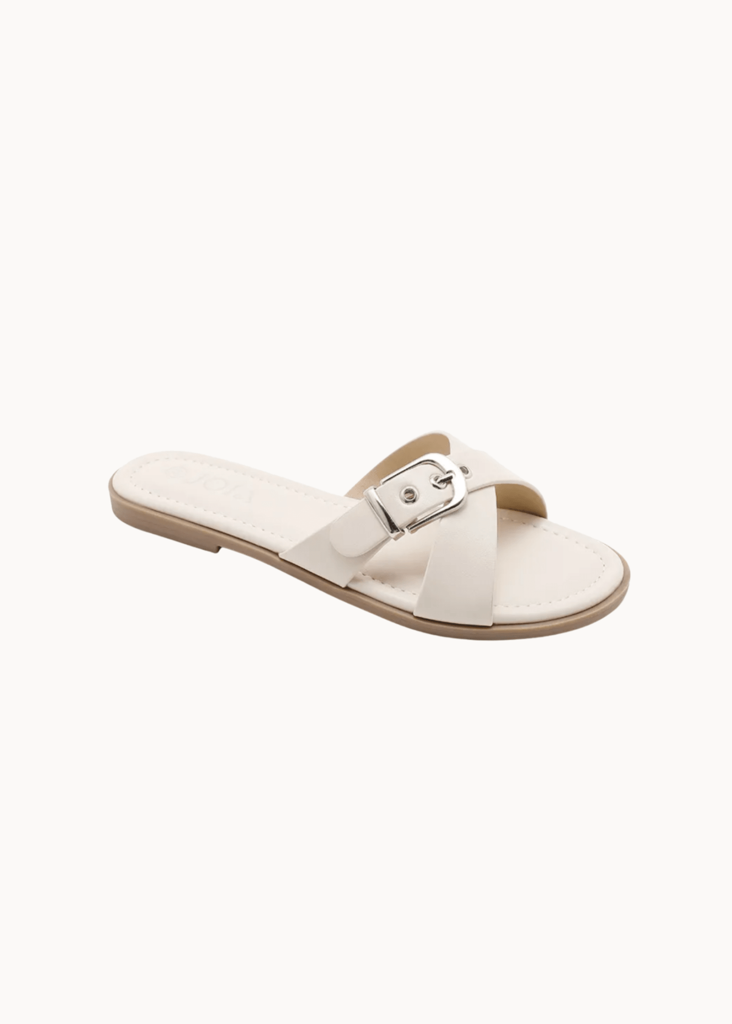 Ingrid Spænde Sandal - Beige - ByStenholt.dk
