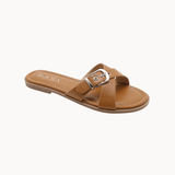 Ingrid Spænde Sandal - Camel - ByStenholt.dk