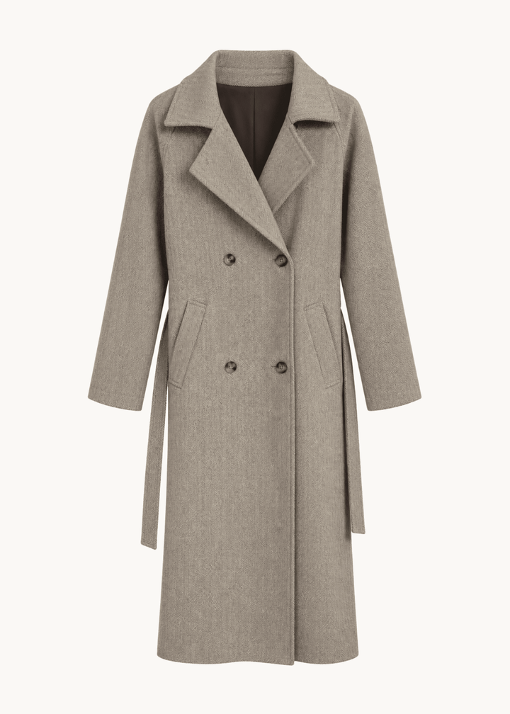 Isabel Lang Frakke - Beige - ByStenholt.dk