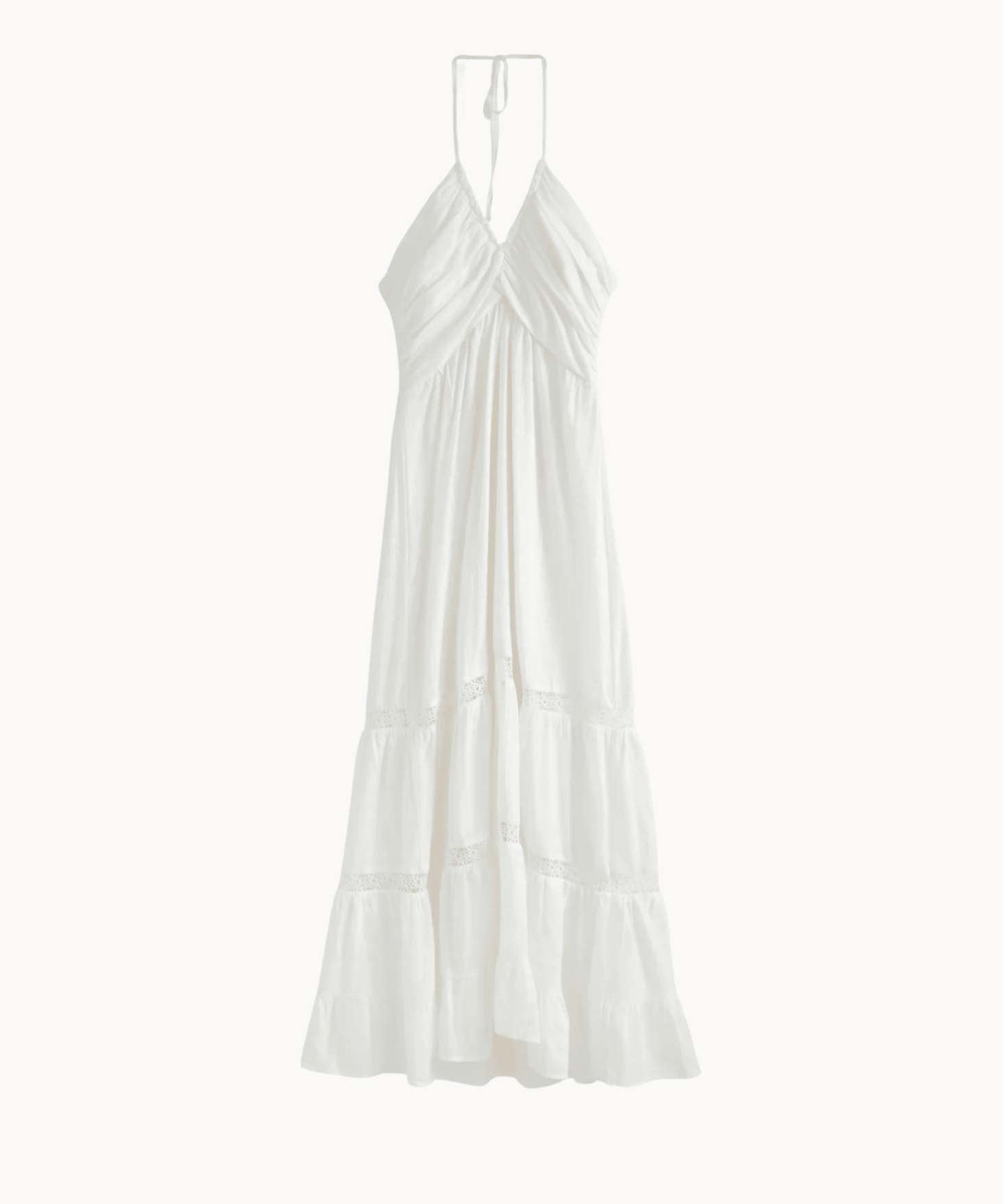 Jasmin Maxi Kjole - Hvid - ByStenholt.dk