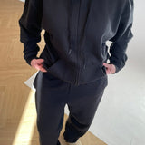 Sweatpants With Elastic - Black