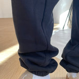 Sweatpants With Elastic - Black